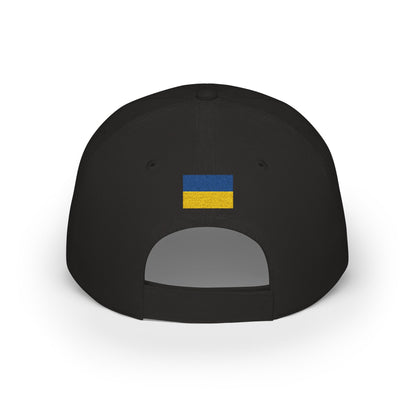 Ukraine Embroidered Cap, Ukraine Flag Hat, Patriotic Baseball Cap, Ukrainian Pride Cotton Hat, Unisex Gift, Low Profile Cotton Cap - Proud & Loyal