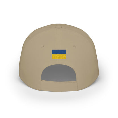 Ukraine Embroidered Cap, Ukraine Flag Hat, Patriotic Baseball Cap, Ukrainian Pride Cotton Hat, Unisex Gift, Low Profile Cotton Cap - Proud & Loyal