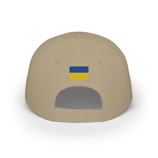 Ukraine Embroidered Cap, Ukraine Flag Hat, Patriotic Baseball Cap, Ukrainian Pride Cotton Hat, Unisex Gift, Low Profile Cotton Cap - Proud & Loyal