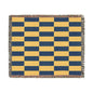 Ukraine Flag Yellow Navy Geometric Checkered Woven Blanket | Rectangle Block Pattern - Proud & Loyal