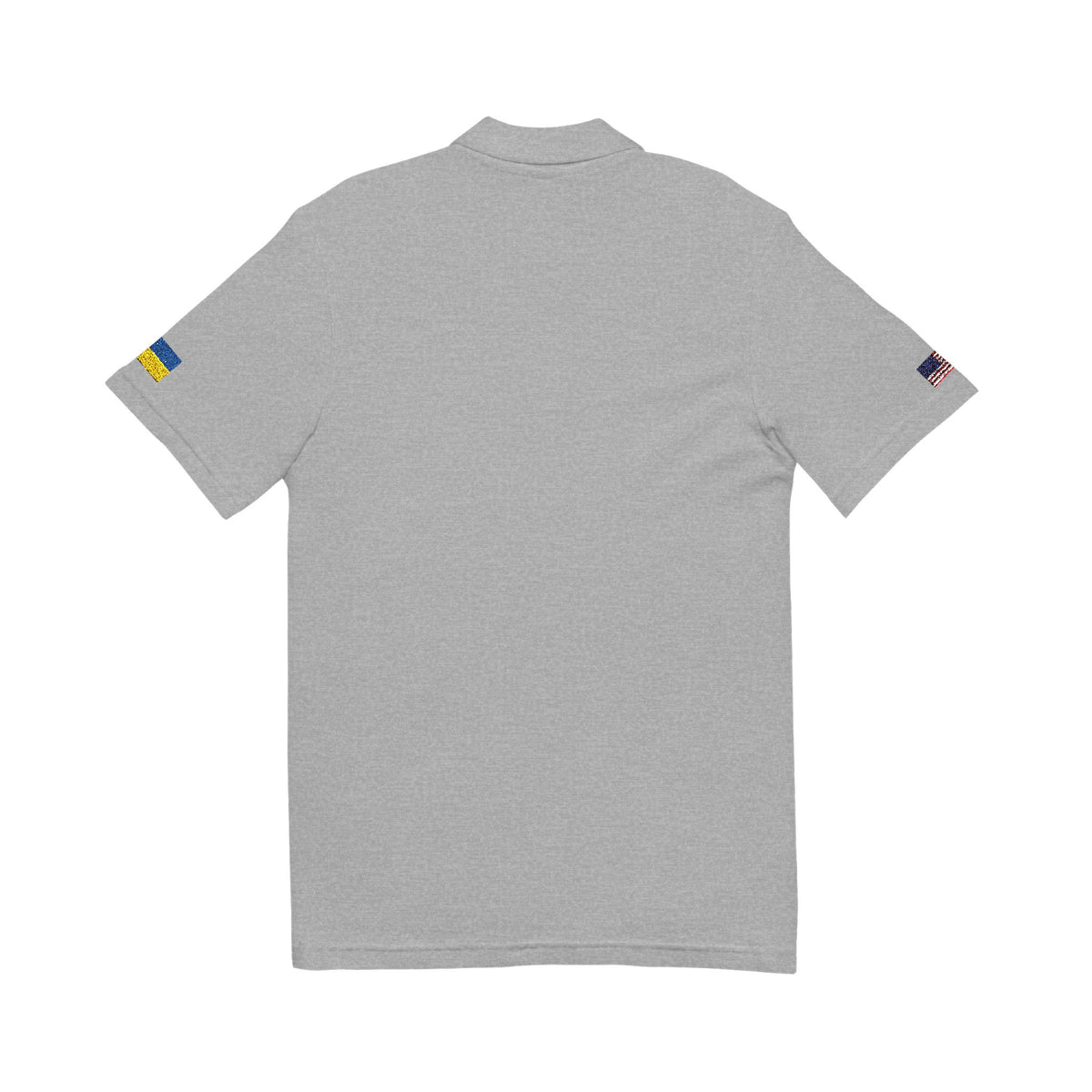 Ukrainian American Heritage Polo Shirt, Ukraine USA Flag Embroidered Polo, Custom Initials, Cotton Pique Shirt, Ukrainian Gift - Proud & Loyal