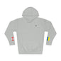 Ukrainian Canadian Flag Fleece Hoodie | Ukraine Canada Dual Heritage Gift | Personalized Initials | Embroidered Sleeve Flags - Proud & Loyal