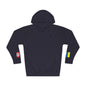 Ukrainian Canadian Flag Fleece Hoodie | Ukraine Canada Dual Heritage Gift | Personalized Initials | Embroidered Sleeve Flags - Proud & Loyal