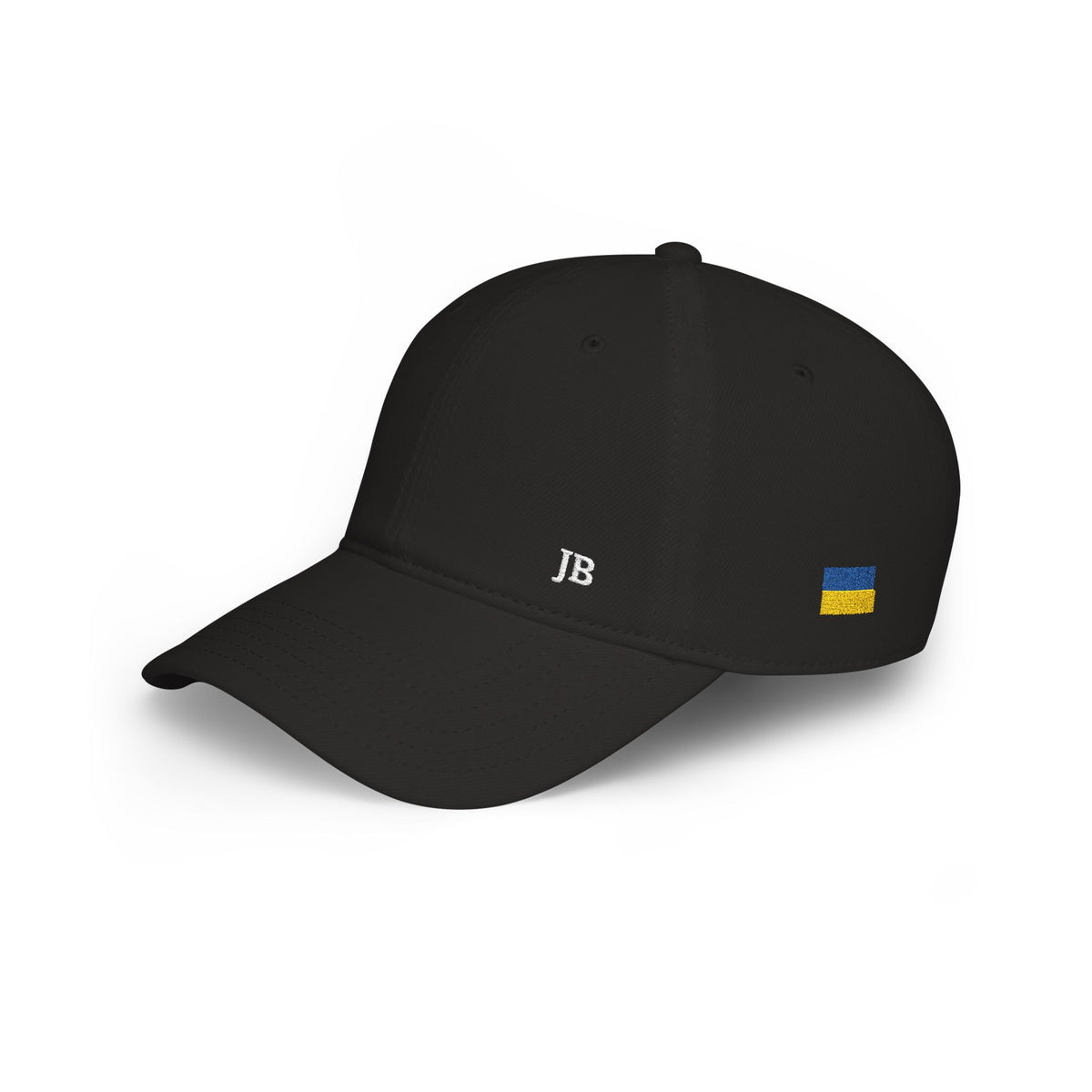 Ukrainian Canadian Flag Hat Personalized Initials | Ukraine Canada Dual Heritage Embroidered Cap | Low Profile Cotton Baseball Hat - Proud & Loyal