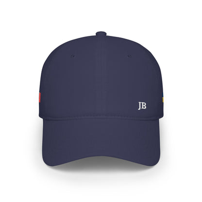 Ukrainian Canadian Flag Hat Personalized Initials | Ukraine Canada Dual Heritage Embroidered Cap | Low Profile Cotton Baseball Hat - Proud & Loyal