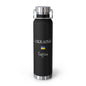Ukrainian Heritage Insulated Water Bottle, Copper Lined, Custom Thermos, Ukraine Flag Metal Travel Flask, Personalized Name - Proud & Loyal