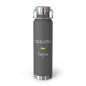 Ukrainian Heritage Insulated Water Bottle, Copper Lined, Custom Thermos, Ukraine Flag Metal Travel Flask, Personalized Name - Proud & Loyal