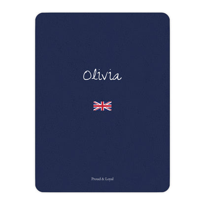 United Kingdom Britain Sherpa Fleece Blanket, Premium Dual Heritage Repeating Flag Couch Throw, Luxury Warm Blanket, Personalized Gift Idea - Proud & Loyal