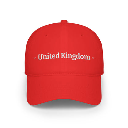United Kingdom Embroidered Cap, UK Britain Flag Hat, Patriotic Baseball Cap, British Pride Cotton Hat, Unisex Gift, Low Profile Cotton Cap - Proud & Loyal
