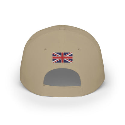 United Kingdom Embroidered Cap, UK Britain Flag Hat, Patriotic Baseball Cap, British Pride Cotton Hat, Unisex Gift, Low Profile Cotton Cap - Proud & Loyal