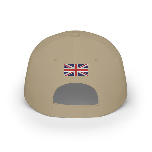 United Kingdom Embroidered Cap, UK Britain Flag Hat, Patriotic Baseball Cap, British Pride Cotton Hat, Unisex Gift, Low Profile Cotton Cap - Proud & Loyal