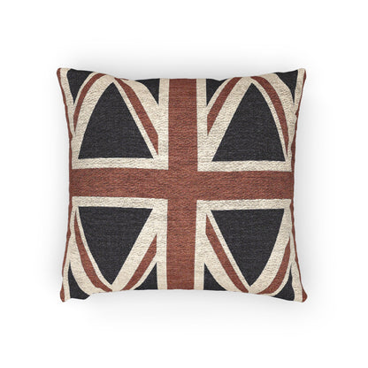 United Kingdom Flag Distressed Union Jack Woven Pillow | British Flag Decorative Pillow - Proud & Loyal