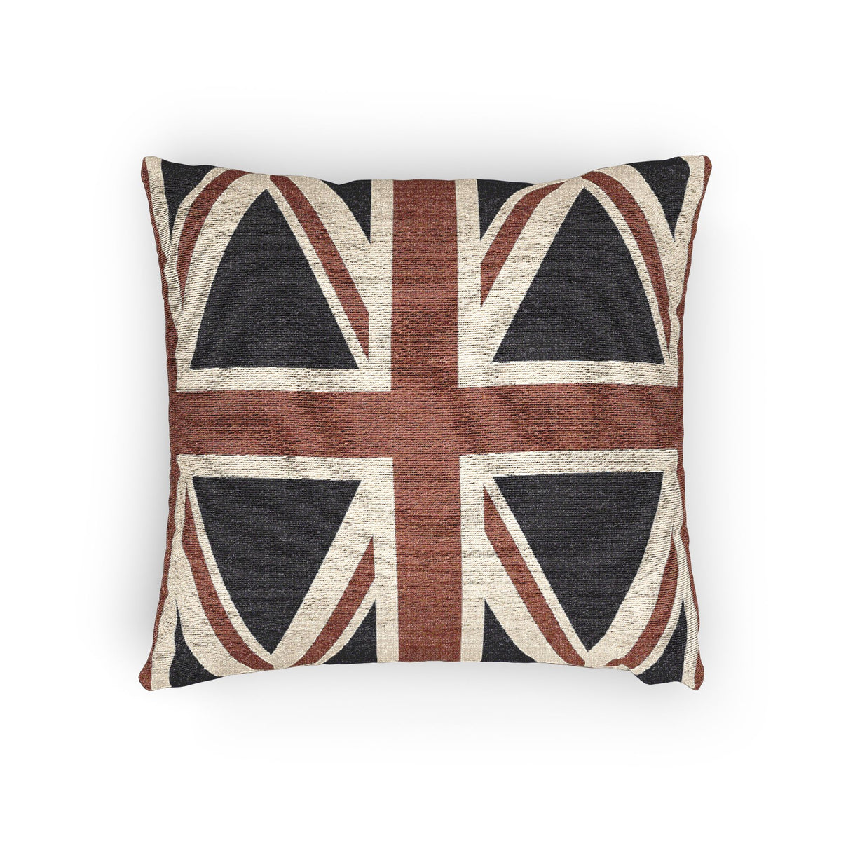 United Kingdom Flag Distressed Union Jack Woven Pillow | British Flag Decorative Pillow - Proud & Loyal
