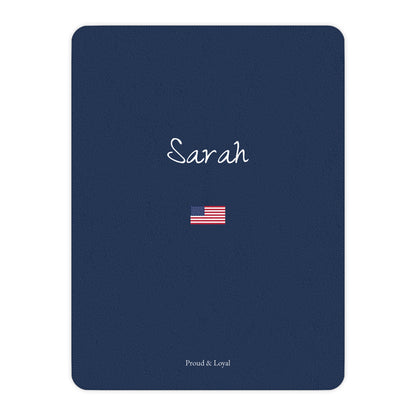 American Americana Sherpa Fleece Blanket